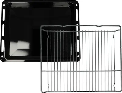 Produktbild von vhbwx Backblech, Gitterrost (2-tlg. Set) kompatibel mit Neff B27CS24N1/08, B47CR23N0/24, B45FS26N0K/24, B47CR22N0/23 Backöfen - 45,8 x 36,5 x 4 cm