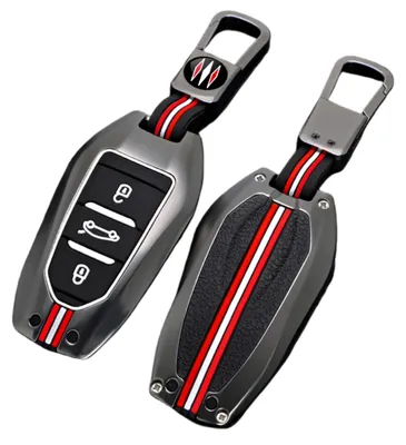 Obrázek produktu pro Kryt na klíče od auta zinkové slitiny – ochrana klíčů pro vozy Peugeot a Citroen