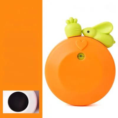 Produktbild von Küchentimer, süßes Eichhörnchen, Küchenwerkzeug, Alarmring, magnetischer Küchentimer, mechanischer Countdown – orangefarbenes Kaninchen