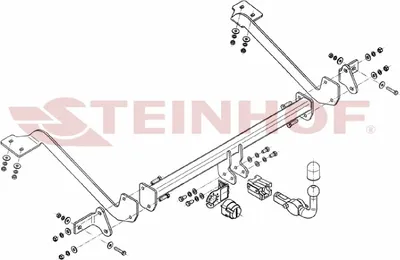 Produktbild von Z547587 Anhängerkupplung passend für PEUGEOT Partner II 2008-06/2018 abnehmbar