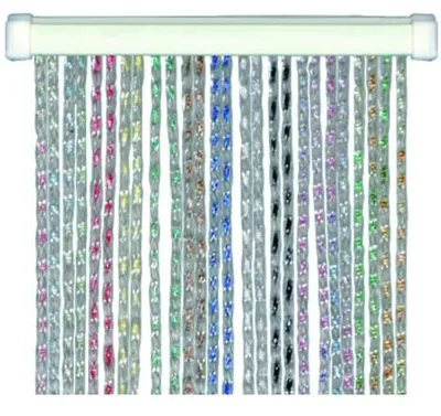 Immagine prodotto di Tenda per porta antimosche antirumore in PVC multicolore CRISTAL - 125x240 cm.