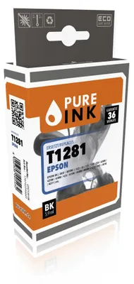 Zdjęcie produktu dla wkład do drukarki pureINK EPT1281BK BLK