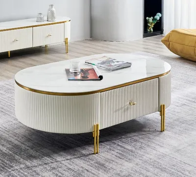 Produktbild von Luxus Moderner Couchtisch Tisch Design Kaffeetisch Wohnzimmer Beistell