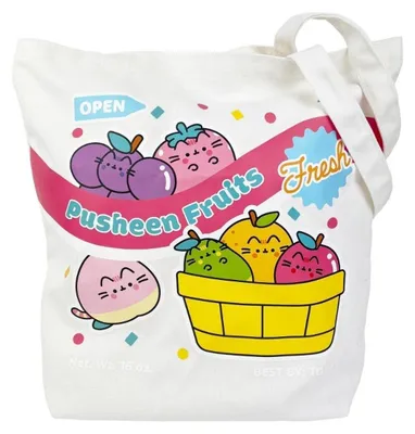 Image de Sac à provisions Pusheen Fruits, 429 x 266 mm