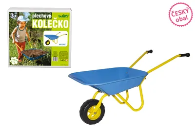 Produktbild von Metallschubkarre - Blau 82x42x35 cm - Tschechische Verpackung
