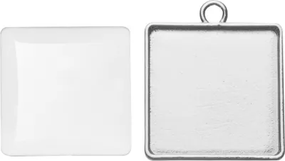 Produktbild von Cabochon-Anhänger groß Quadrat