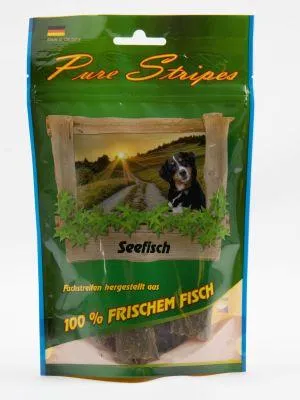 Image de Wallitzer Pure Stripes Poisson de mer à mâcher pour chiens 150g