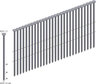Produktbild von Prebena Coilnägel, 4500 Stk. CNW28/80BKRI