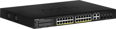 Zdjęcie produktu dla Zyxel GS1920-24HPV2, Zarządzany, Gigabit Ethernet (10/100/1000), Obsługa PoE, Możliwości montowania w stelażu