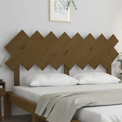 Produktbild von vidaXL Bett Kopfteil Honigbraun 159,5x3x80,5 cm Massivholz Kiefer - Kopfteil - Kopfteile - Bettkopfteil - Holzkopfteil