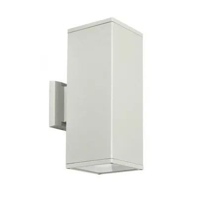 Zdjęcie produktu dla Kinkiet zewnętrzny Adela srebrny 2xE27x60W aluminium wym:30x12x18,5cm IP54 SU-MA