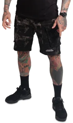 Produktbild von Yakuza Herren Rockstarz Cargo Shorts, Schwarz, 33W