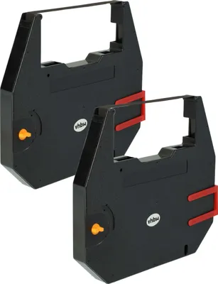 Produktbild von vhbw 2x Farbband Schriftband kompatibel mit Robotron Erika 6030 I, 6000 I Nadeldrucker, Bondrucker - Carbonband, Schwarz