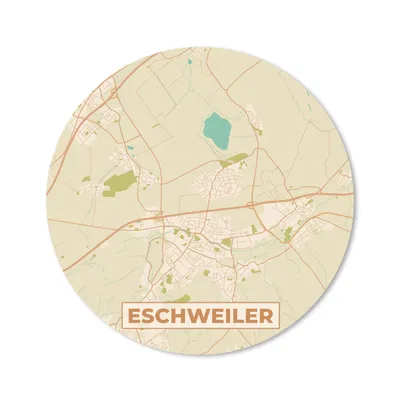Produktbild von MuchoWow® Mauspad Mousepad Jahrgang - Eschweiler - Karte - Stadtplan 20x20 cm - Mousepads - Maus Mat - Pad - Mausunterlage - Schreibtischmatte