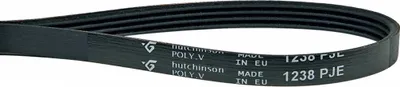 Produktbild von Poly-V-Riemen Antriebsriemen Keilrippenriemen Rippenriemen Hutchinson 1238PJ4E Waschmaschine Waschautomat wie Bauknecht Whirlpool 481235818214 Ignis Laden Polar Tegran Hanseatic