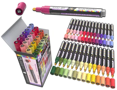 Obrázek produktu pro Omgoods – Sada 28 akrylových fixů – ideální pro DIY projekty