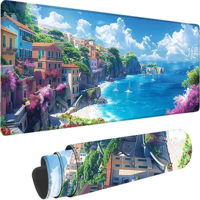 Image de Grande tapis de souris pour jeux avec base antidérapante
