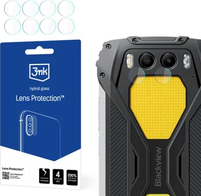 Produktbild von 3mk Hybridglas Lens Protection für Blackview BV7300Kamera Objektiv Kameralinse  0,16mm 6H (4 Stück)