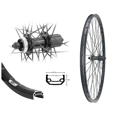 Produktbild von Hinterrad 28"/29" Shimano Disc Centerlock MTB 8/9/10 fach 21-622 Hohlkammerfelge