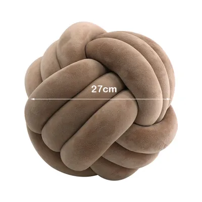 Image de CANDeal 27cm Coussin à nouer, Coussin noué pour canapé, lit, décoration, Coussin décoratif Nœud, Coussin boule à nouer