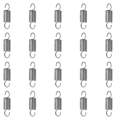 Zugfedern mit Haken, Edelstahl, 20 Stück, 0,7x6x20 mm