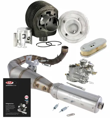 Imagen del producto de Kit Polini de 177 cc con escape para competición y carburador SI 24.24