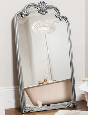 Produktbild von Casa Padrino Luxus Barock Spiegel Silber - Prunkvoller italienischer Barockstil Wandspiegel - Handgefertigte Luxus Möbel im Barockstil - Prunkvolle Barock Möbel -  Italy - Luxus Qualität