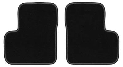 Produktbild von Velours-Fußmatten Hinten für Alfa Romeo Tonale 965 2022- (SUV) – 2-tlg, Schwarz, passgenau – Wielganizator LUX