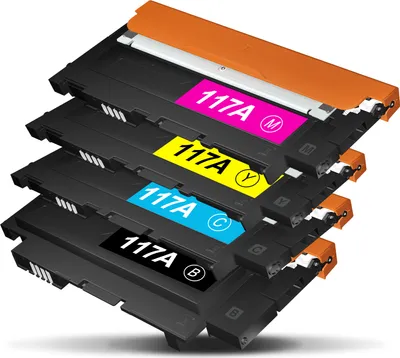 Produktbild von Toner Kingdom W2070A für HP 117A Kompatibel Tonerkartusche als Ersatz für Color Laser MFP 179fwg 178nwg 150nw 150a 178nw 179fnw (Mit Chip, 4er-Pack)