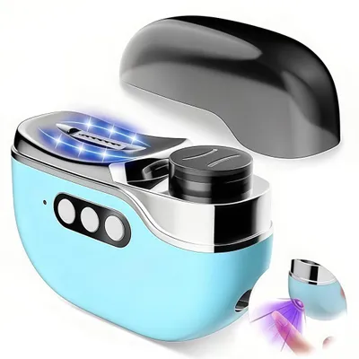 Produktbild von 4-in-1 elektrischer Nagelknipser mit Manikürelampe,3 Stufen, Sensor-LED-Licht,verbesserter Schutzdeckel zum Verhindern von Handverletzungen