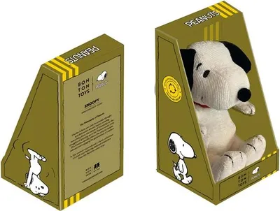 Produktbild von Snoopy Mini Corduroy Cream in giftbox - 17 cm - 7"