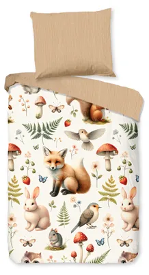 Produktbild von Good Morning Flanell-Bettwäsche-Garnitur Moss   Farbe Multi Größe 100x135+40x60