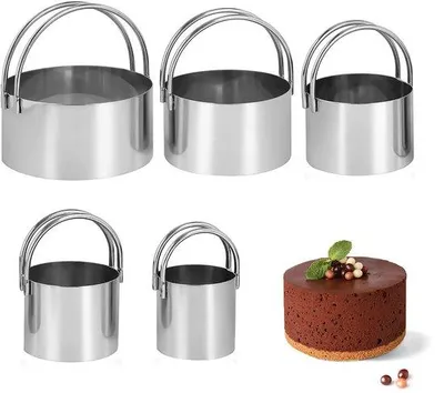 Produktbild von Runde Keksschaber 5 Stück Edelstahl