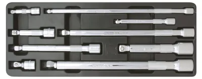Obrázek produktu pro KS TOOLS Prodlužovací sada nástrčných klíčů 918.0009 Chrom-vanadová ocel 1220g