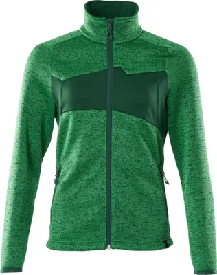 Produktbild von Mascot ACCELERATE Strickpullover mit Reißverschluss, Damenpassform 18155 Gr. 3XL grasgrün/grün