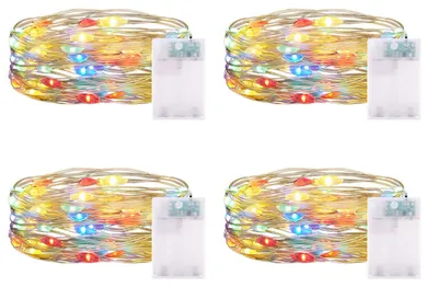 LED-Lichterkette, 2 m, 20 LEDs, batteriebetrieben, wasserdicht