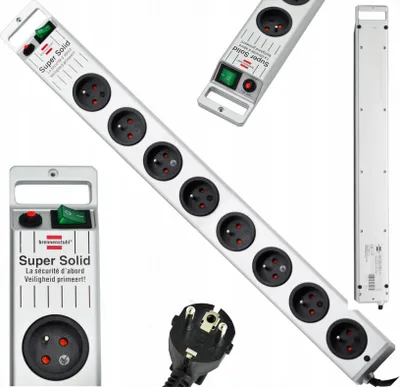 Obrázek produktu pro Brennenstuhl 5112026, 3 m, Černá, Plast, 6 AC zásuvky / AC zásuvek