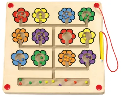 Produktbild von Eduplay Magnetspiel Blumen - pädagogisches Holzspielzeug für Kinder