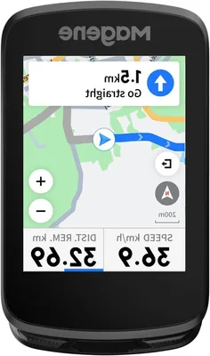 Immagine prodotto di Computer da bicicletta - Navigatore GPS - Navigazione per allenamento ciclistico - Schermo touchscreen a colori - 7,8 x 4,8 cm - Nero