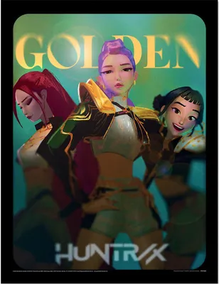 Produktbild von KPop Demon Hunters Golden gerahmtes Poster