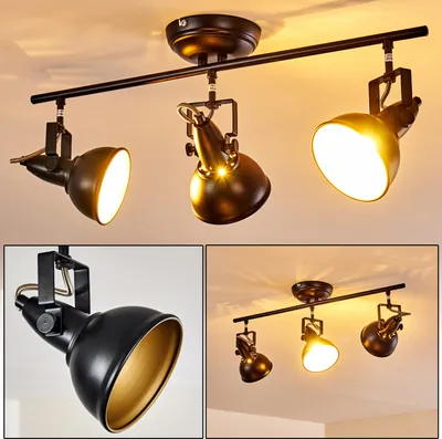 Produktbild von Arazane »Arazane« Deckenlampe aus Metall in Schwarz/Gold