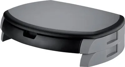 Produktbild von Q-Connect Monitorständer mit Schublade, schwarz und grau