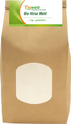 Produktbild von Piowald Hirse Mehl - 1 kg, glutenfrei