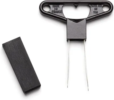 Productafbeelding van Du Vin Twin Blade Cork Puller - Zwart Regular Zwart
