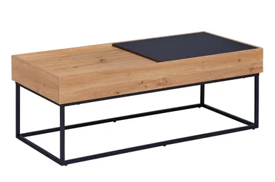 Obrázek produktu pro Konferenční stolek Filora s úložným prostorem šedý, Imitace dub Artisan.