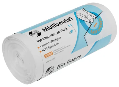 Produktbild von Müllbeutel 80L 40er Pack DEISS UNIVERSAL PLUS Abfallsäcke, Kunststoff, schwarz