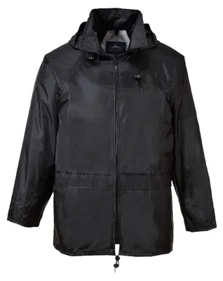 Zdjęcie produktu dla Klasyczna kurtka przeciwdeszczowa czarna Portwest S440BKR XXL