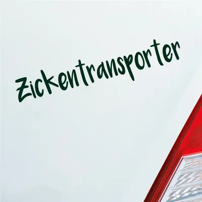 Produktbild von Auto Aufkleber Zickentransporter Mädels Tuning 19x4 cm Dunkelgrün Sticker Heckscheibenaufkleber