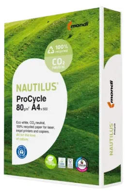 Produktbild von Nautilus Recyclingpapier DIN A4 80 g/m? - Recyclingpapier - 80 g/m²