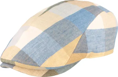Göttmann Jackson Patchwork Cap aus Leinen mit UPF 50+ in grün